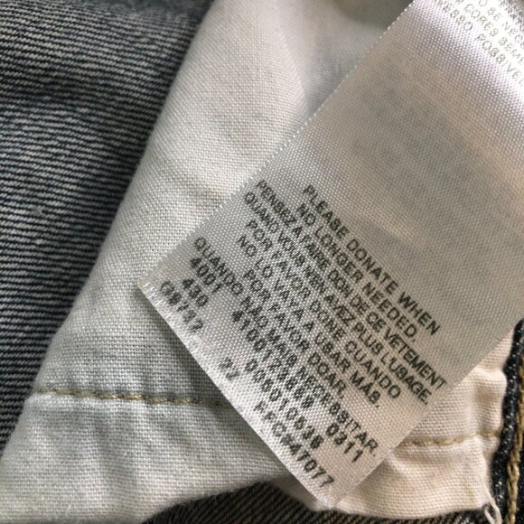 Vintage Levis 501 Jeans Mens 34x34 Blue Medium Wash Cotton Straight Button Fly - Picture 5 of 13